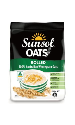 Sunsol Oats - Rolled Oats 500g/pack (4 packs per carton)