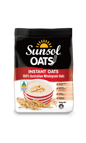 Sunsol Oats - Instant Oats 500g/pack (4 packs per carton)
