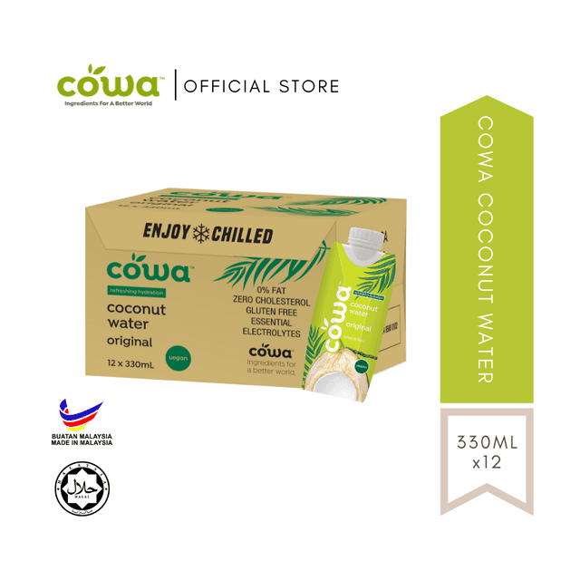 COWA Coconut Water / Air Kelapa 330ml/pack (12 packs per carton) (Sold per Carton)