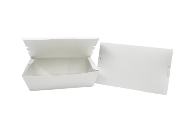 Single Compartment Paper Lunch Box 160x90x50 - Plain (300 boxes per carton)