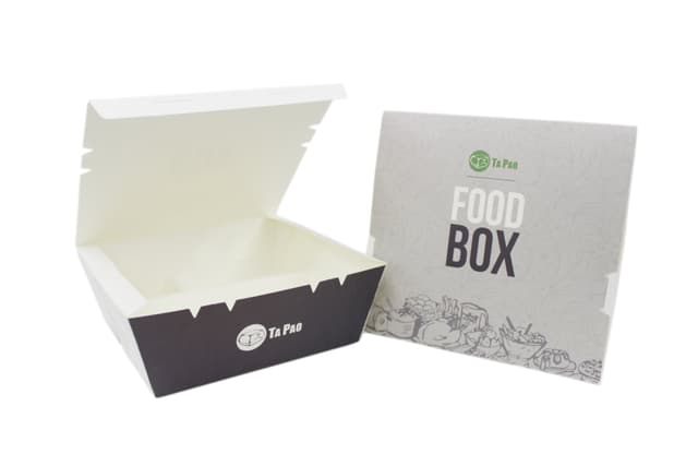 Triple Compartment Paper Lunch Box 150x140x63 - Food Box (200 boxes per carton)