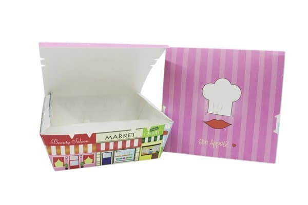 Triple Compartment Lunch Box With Ladies Design 150x140x63 (200 boxes per carton)