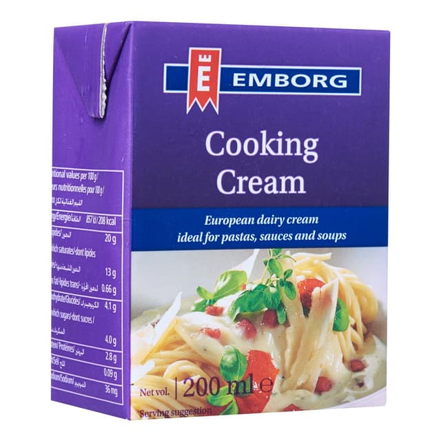 Emborg UHT Cooking Cream 200ml/pack (sold per pack)