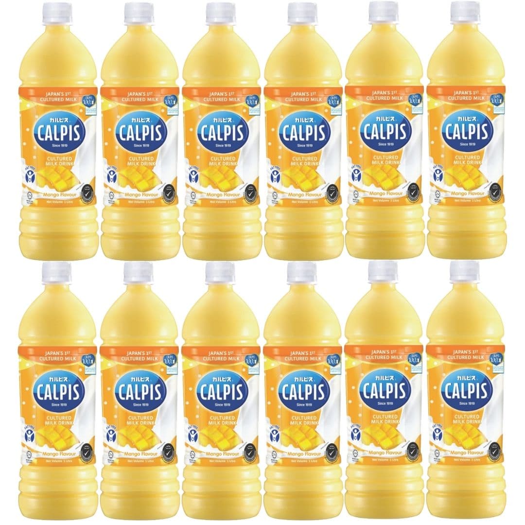 Calpis Mango Cultured Milk 1L/bottle (12 bottles per carton)