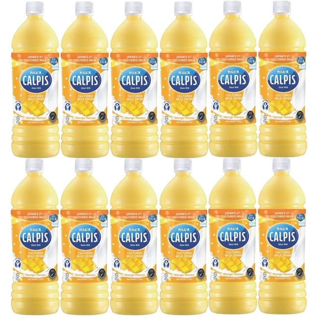 Calpis Mango Cultured Milk 1L/bottle (12 bottles per carton)