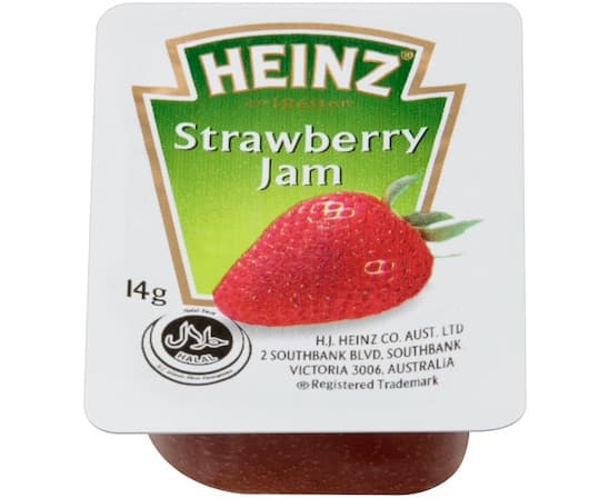 PCU Strawberry Jam 14g/cup (300 cups per carton)
