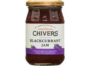 CHIVERS Blackcurrant Jam 340gm/bottle (6 bottles per carton) Imported from UK - GBA P.Code: CJ0201