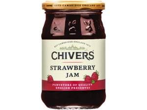 CHIVERS Strawberry Jam 340gm/bottle (6 bottles per carton) Imported from UK - GBA P.Code: CJ0204
