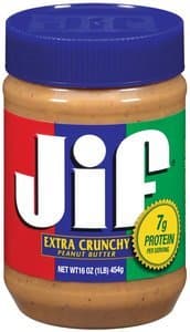 JIF Peanut Butter - Extra Crunchy 16oz/bottle (12 bottles per carton) Imported from USA - GBA P.Code: SM2006