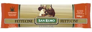 SAN REMO Plain Fettuccine 500gm/pack (20 packs per carton) Imported from AUSTRALIA - GBA P.Code: 50058