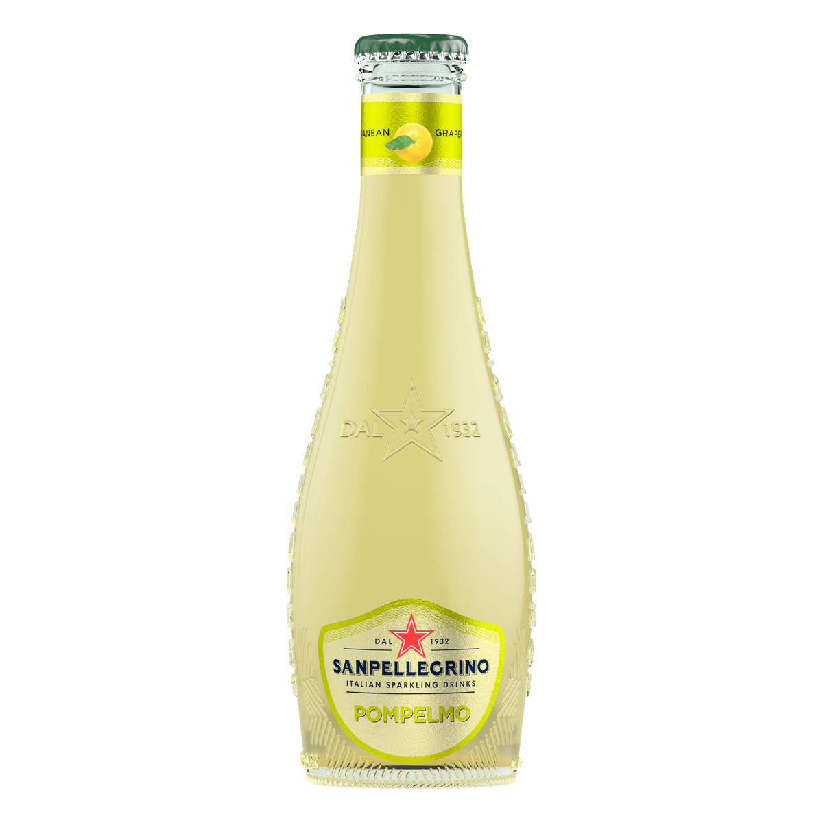 San Pellegrino Sparkling Pompelmo (Grapefruit) Drink GLASS 200ml/bottle x 24 bottles per Carton (Sold per Carton)
