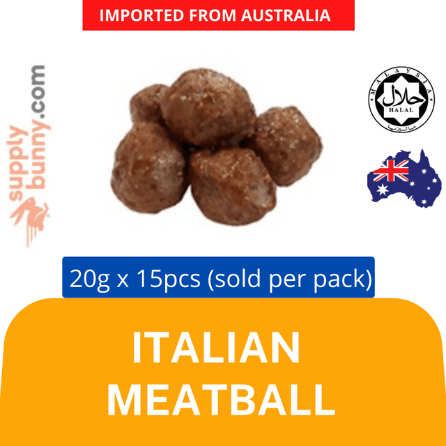Italian Meatball 20g/pc x 15 pcs per 300g Pack (Sold per Pack)