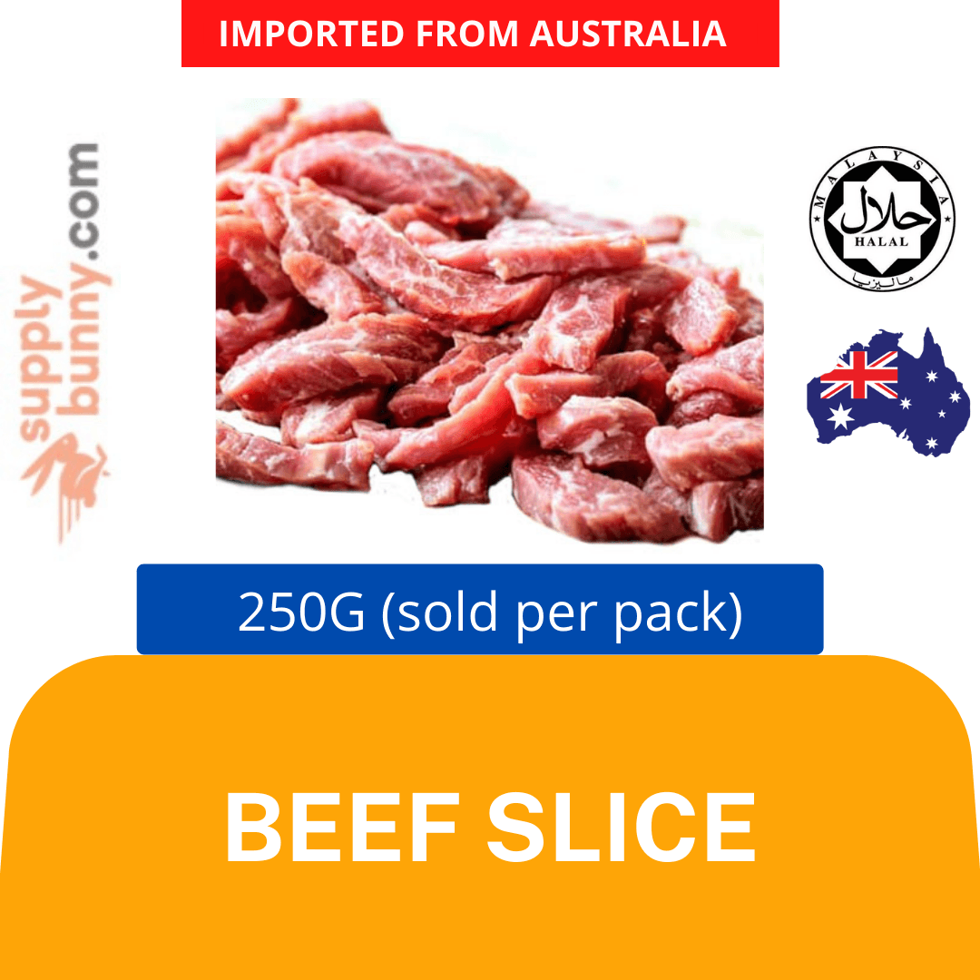Australian / New Zealand Beef Slice 250 gm per Pack (Sold per Pack) chunk-like