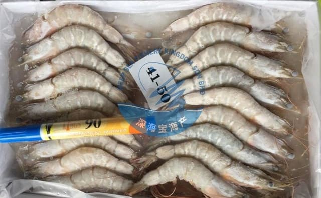 Sea White Prawn S Size 41 / 50 , 29 to 35 Pieces per Block (Sold per Block)