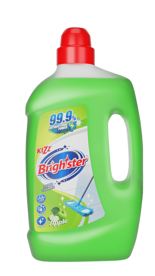 Kizz Brighster Floor Cleaner Apple 2L/bottle (6 bottles per carton)