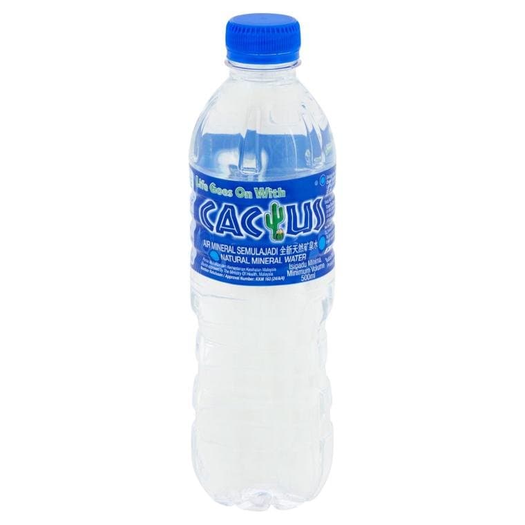 Cactus Mineral Water 500ml/bottle (24 bottles per carton)