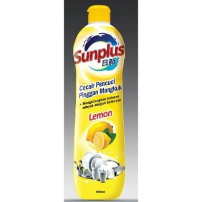 Sunplus Lemon Dishwash 900ml/bottle (12 bottles per carton)