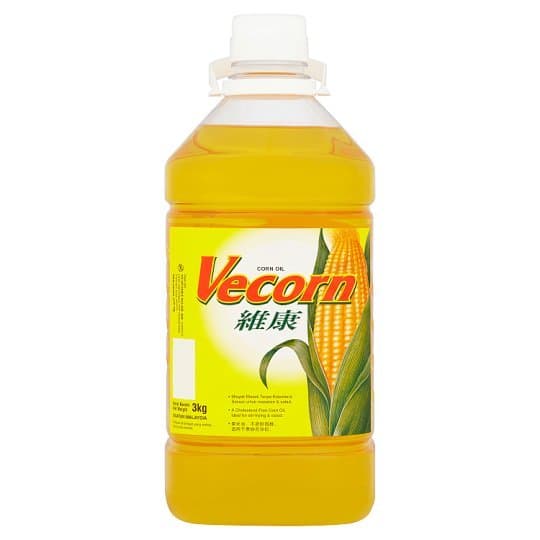 Vecorn Corn Oil 3kg/bottle (6 bottles per carton)
