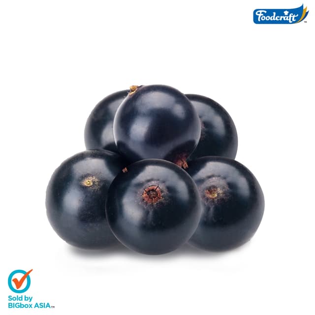 Foodcraft Frozen Blackcurrant 1kg/pack (sold per pack) - SKU: B-FCRA-007381