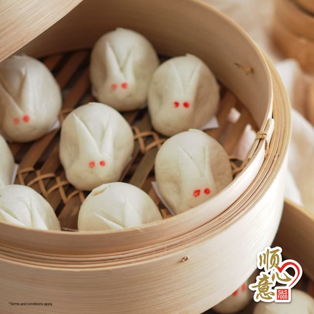 Mini Lotus Paste Rabbit Bun 10pcs/pack (sold per pack) 兔子包仔