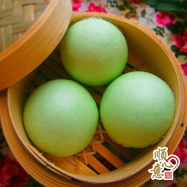 Mini Green Lotus Paste Bun 10pcs/pack (sold per pack) 班单青包仔