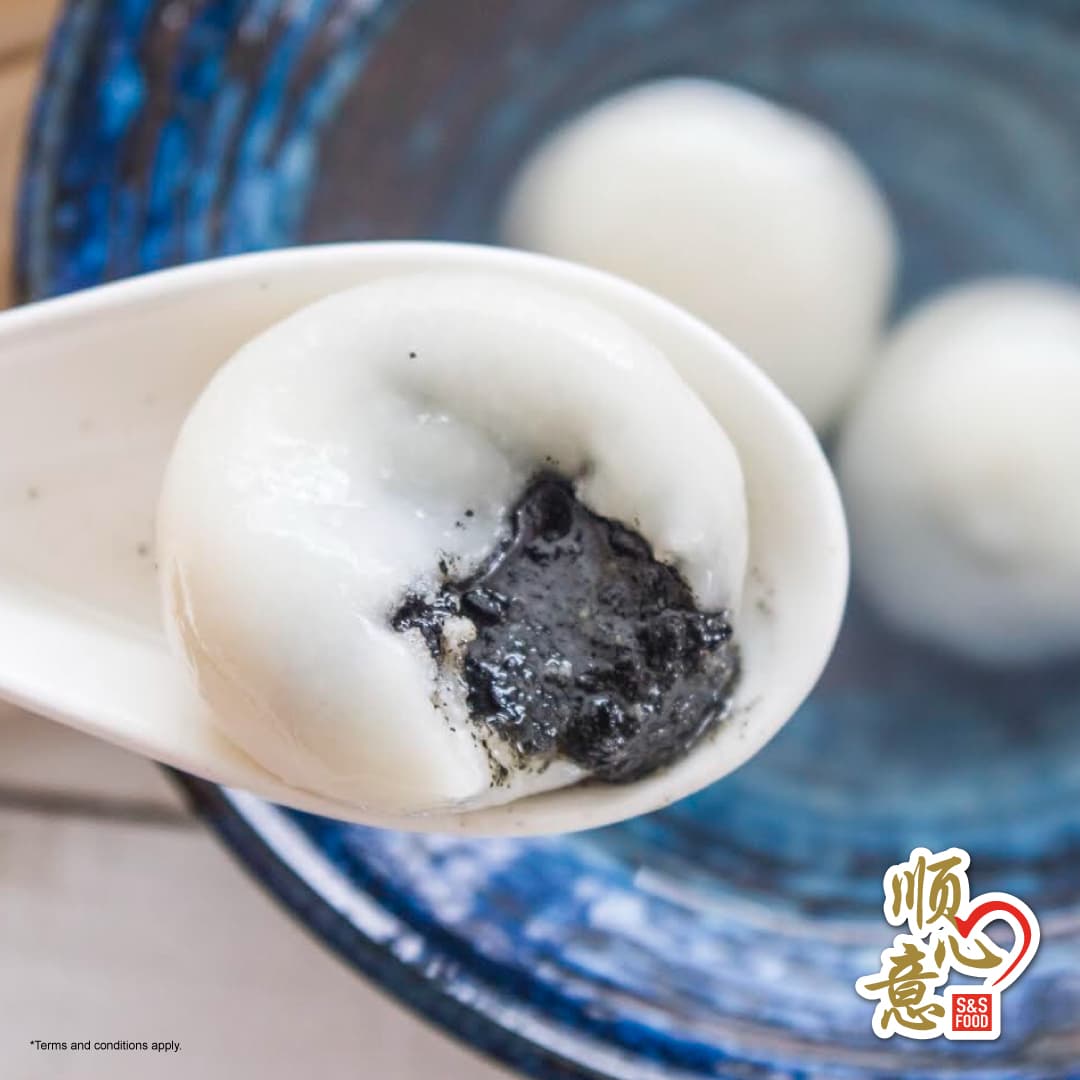 Black Sesame Glutinous Rice Ball 15pcs/pack (sold per pack) 黑芝麻汤圆
