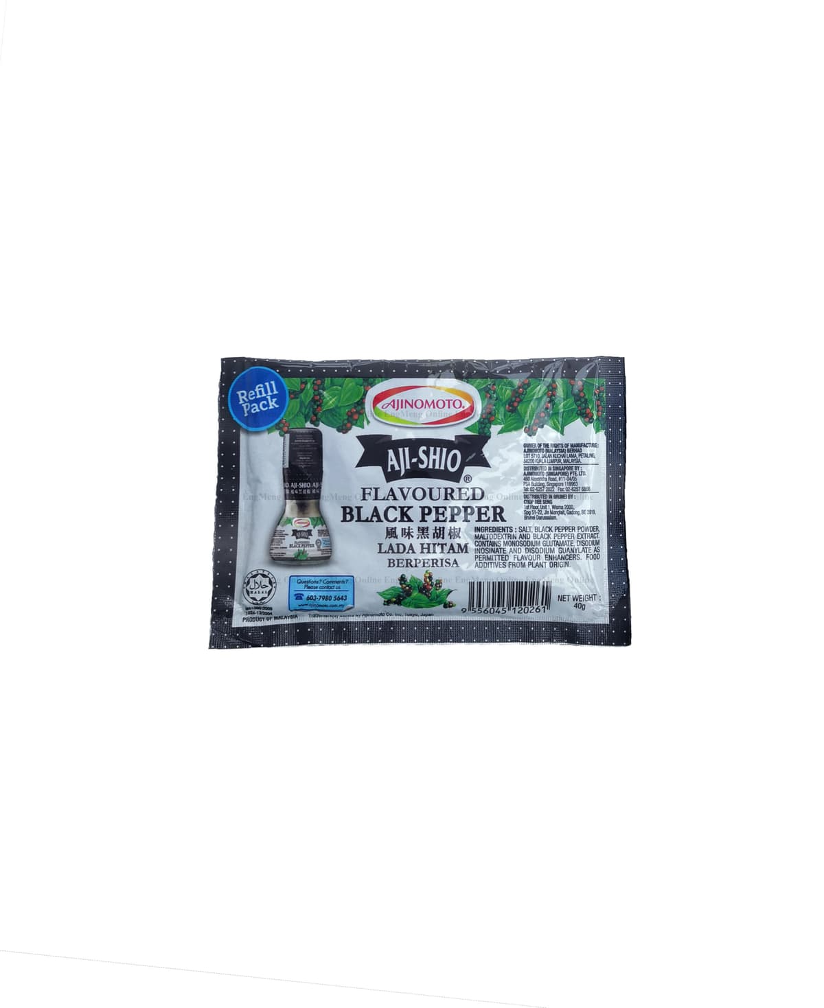Aji-Shio Black Pepper 40g (30 packs per carton)