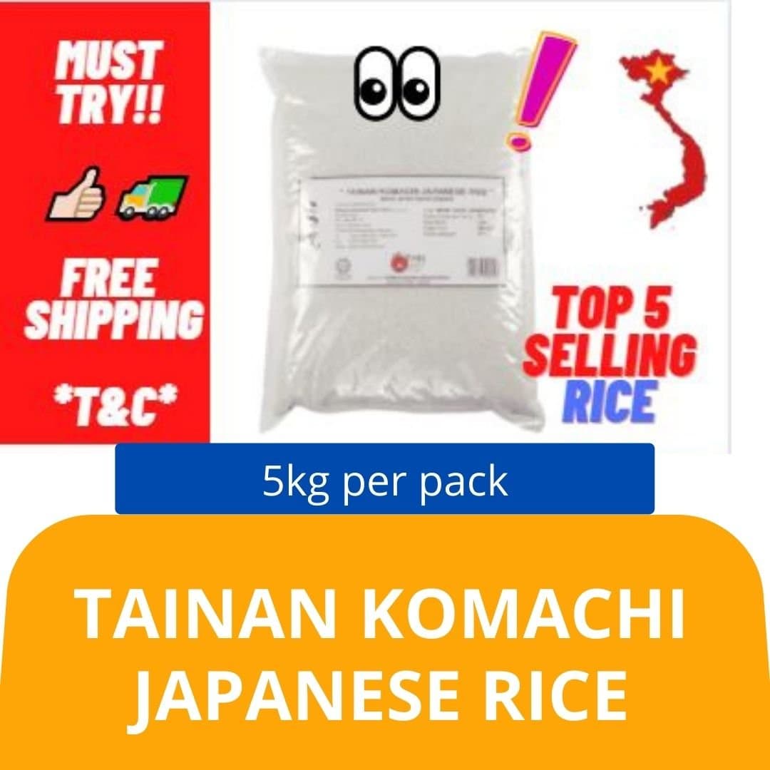 Tainan Komachi Japanese Rice (5kg) Imported: Vietnam 台南小町日本米