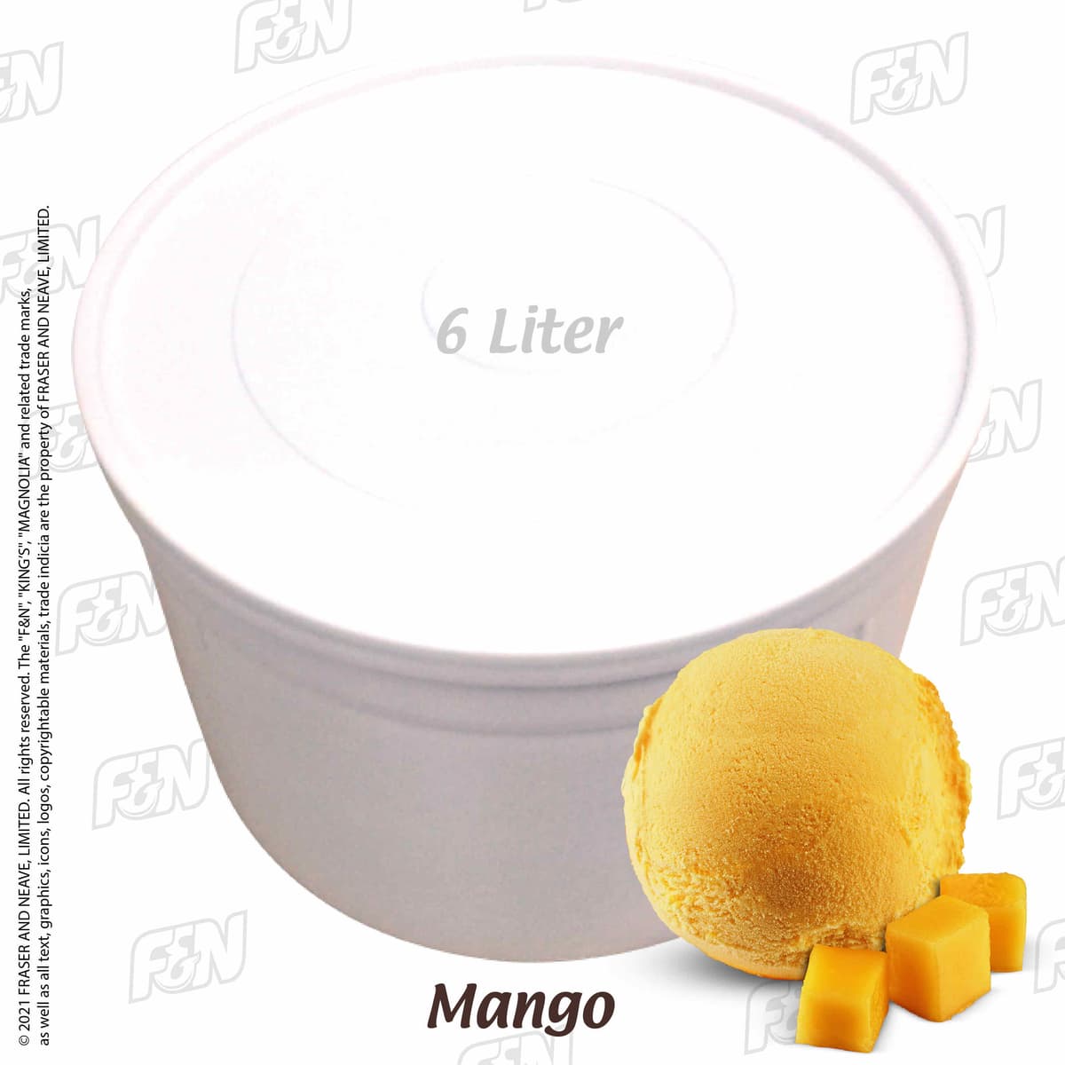 F&N Magnolia Mango 6L per Tub (Sold per Tub) - Item Code: 1310475
