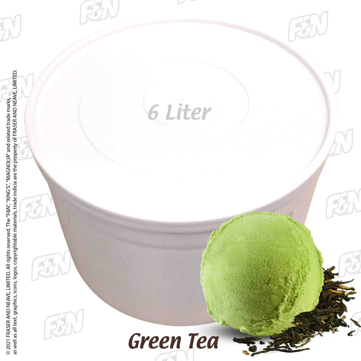 F&N Magnolia Green Tea 6L per Tub (Sold per Tub) - Item Code: 1310481