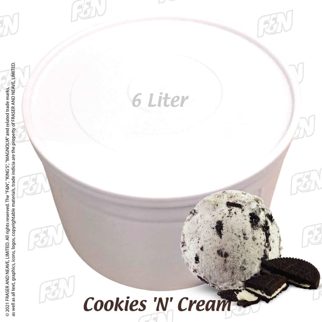 F&N Magnolia Cookies 'N' Cream 6L per Tub (Sold per Tub) - Item Code: 1310474