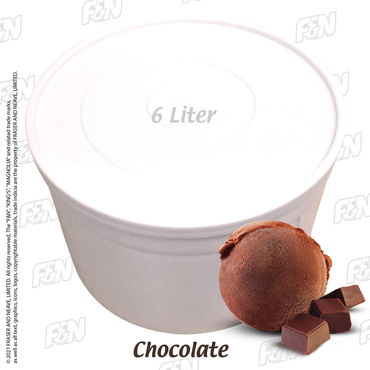F&N Magnolia Chocolate 6L per Tub (Sold per Tub) - Item Code: 1310467