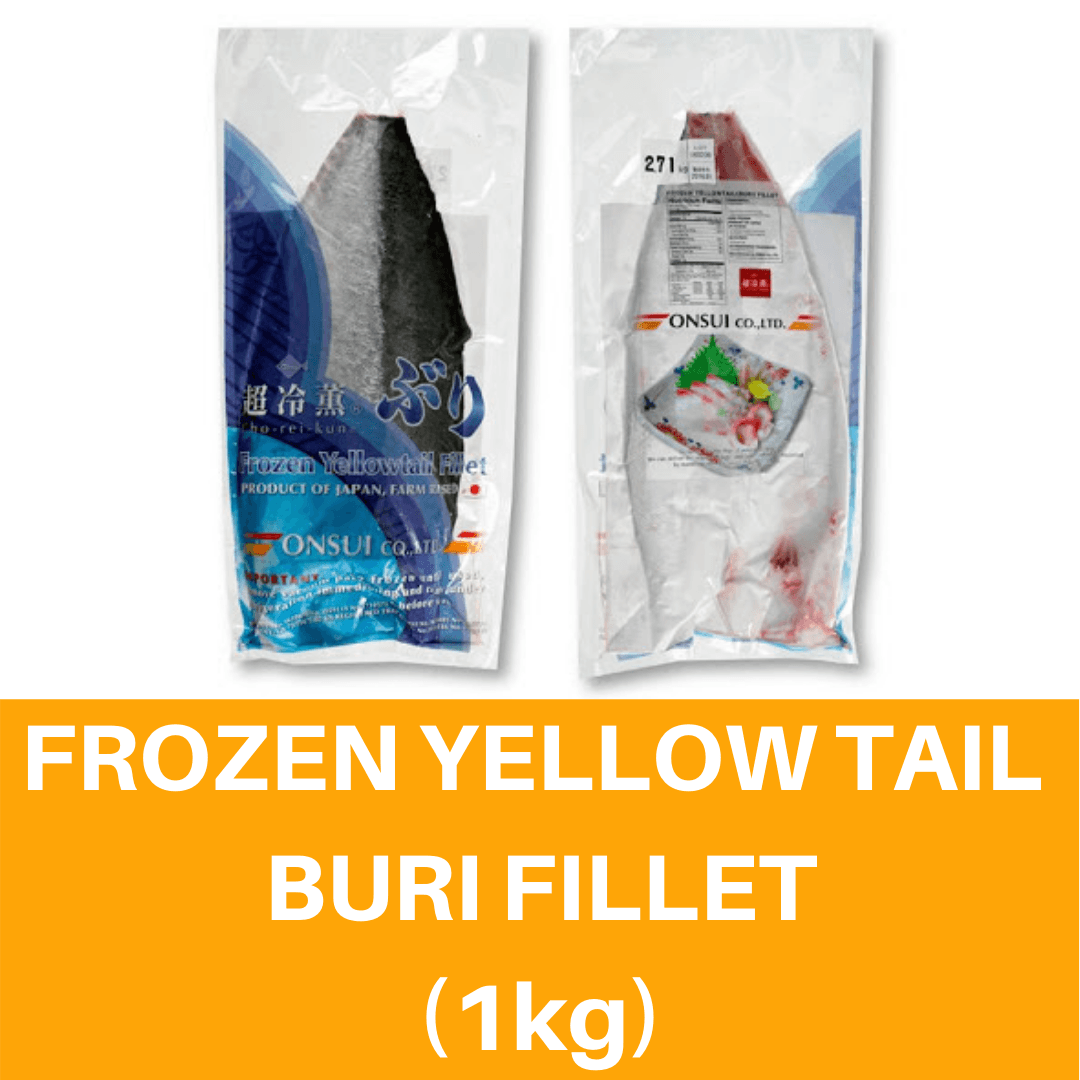 Frozen Yellow Tail Fillet Buri Fillet (1kg) 黃尾魚片 Fillet Ekor Kuning