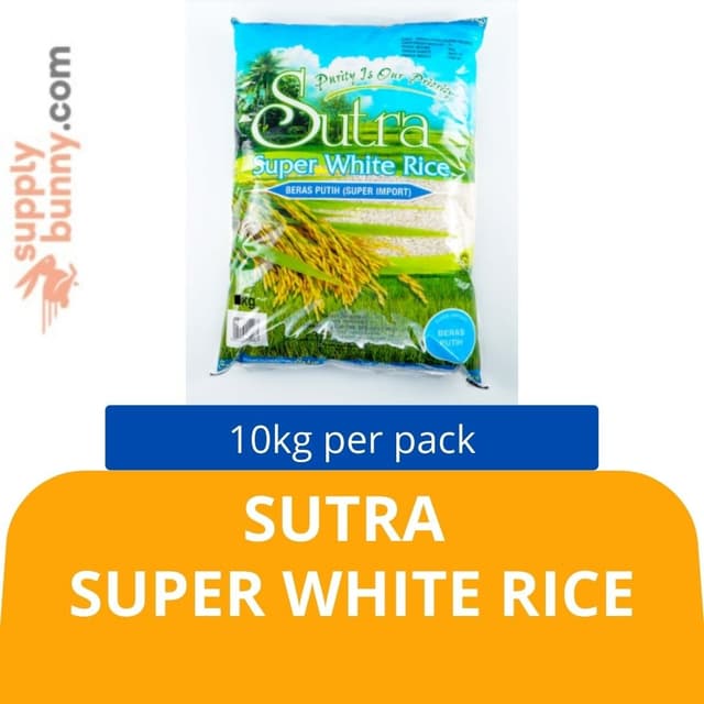 Sutra Super White Rice (10kg) Imported: Thailand 超级白米