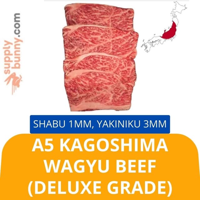 A5 - Kagoshima Wagyu Beef - Deluxe Grade 豪華級鹿儿岛和牛 (Chuck Rib, Short Plate, Briskett) for BBQ Shabu Shabu