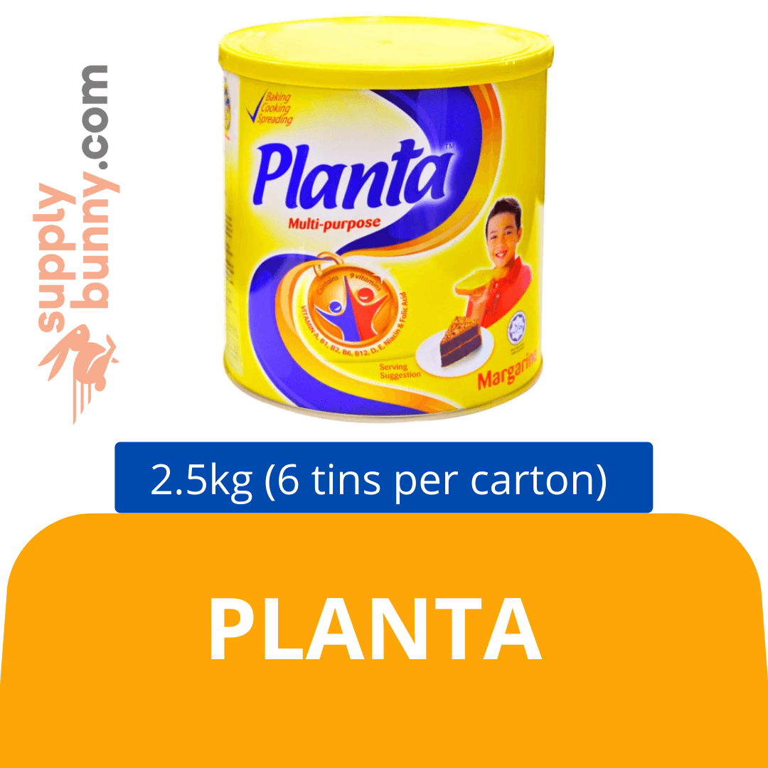 Planta (2.5kg x 6 tins) (sold per carton) Marjerin