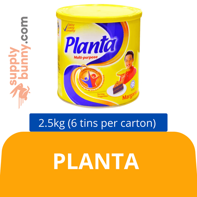 Planta (2.5kg x 6 tins) (sold per carton) Marjerin