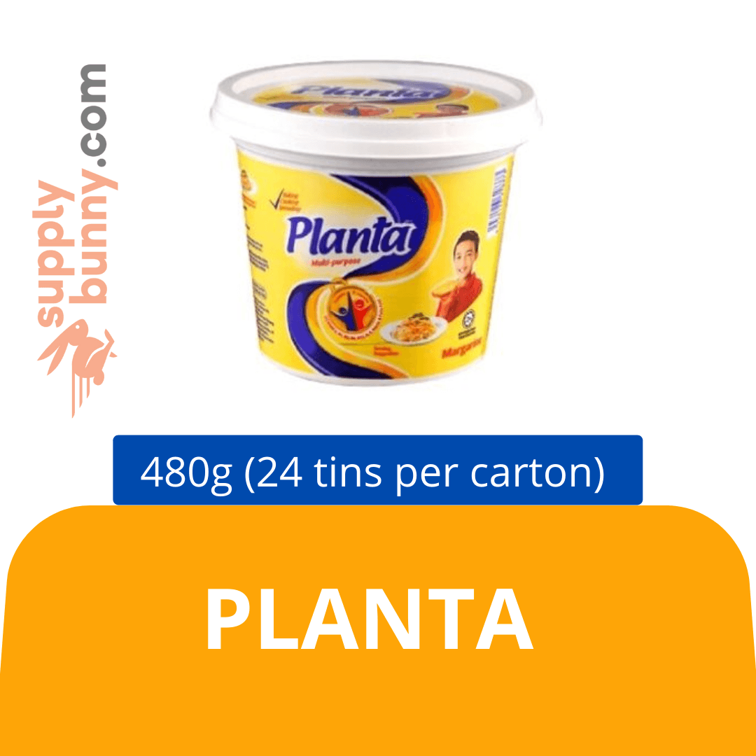 Planta (480g x 24 tins) (sold per carton) Marjerin
