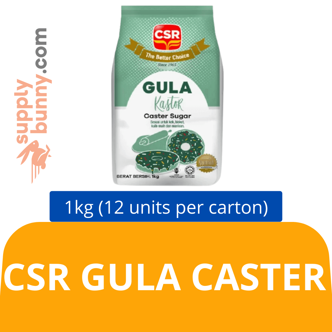 CSR Gula Caster (1kg x 12 packs) (sold per carton) Caster Sugar