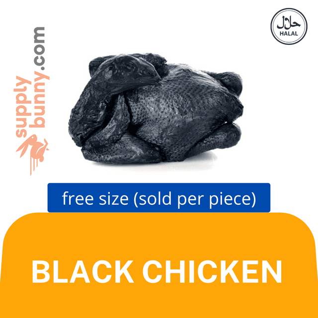 Whole Black Chicken (free size) (sold per pcs) Ayam Hitam