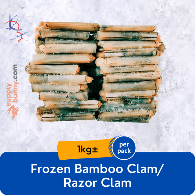 Frozen Bamboo Clam/ Razor Clam 1kg (sold per box)