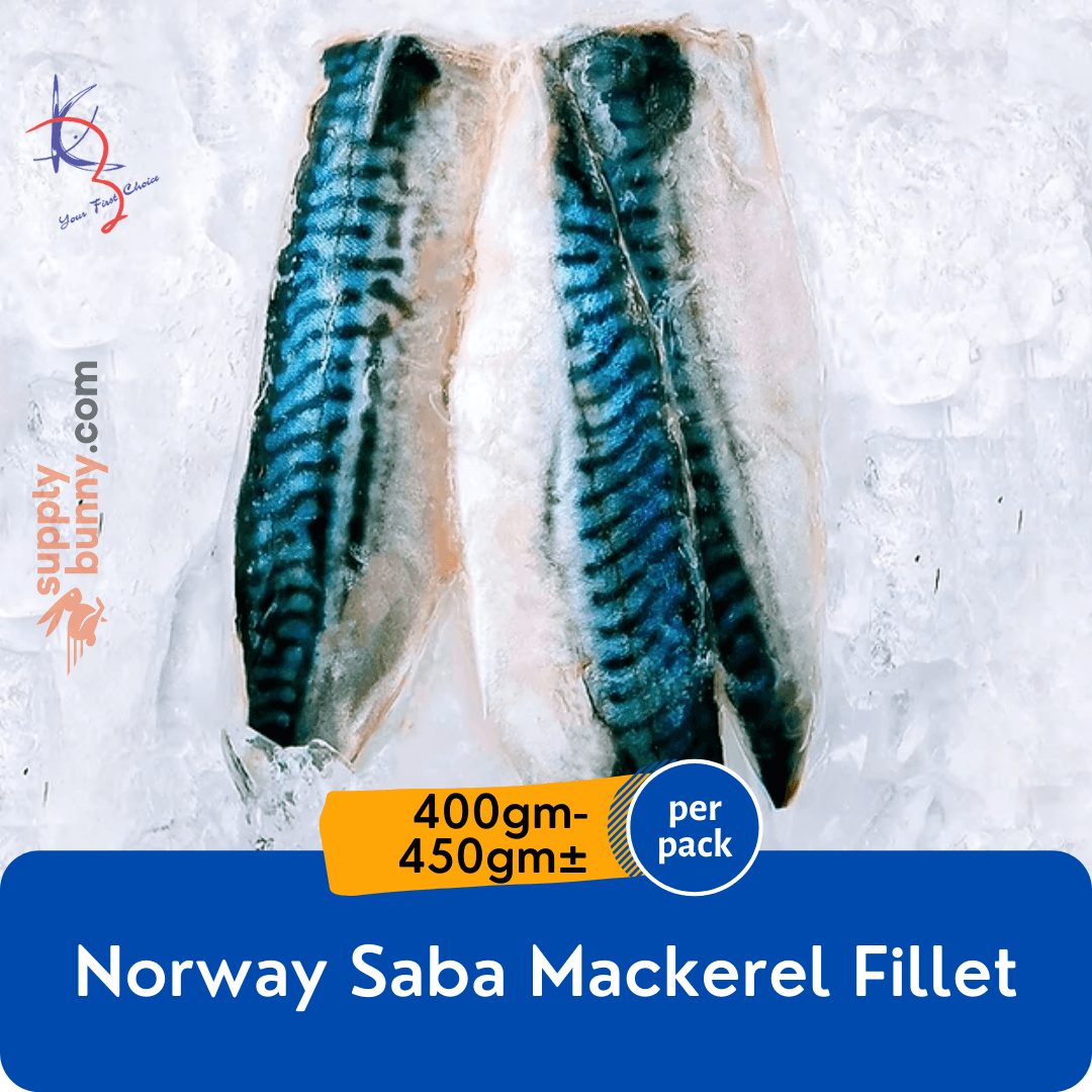 Norway Saba Mackeral Fillet 3pcs (400-450g) (sold per pack)