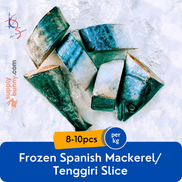Spanish Mackerel / Tenggiri Slice Cut 8-10pcs (Included Head Tail) (sold per kg)