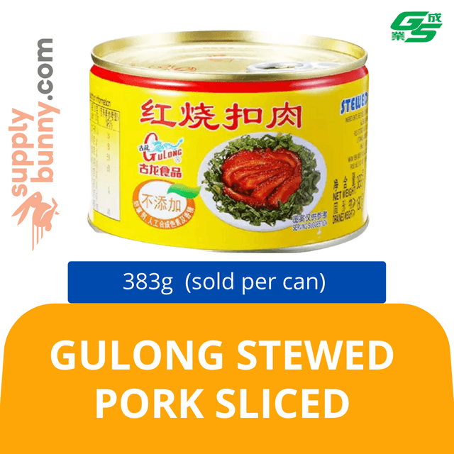 Gulong Stewed Pork Sliced 383g (sold per can) 大古龙扣肉