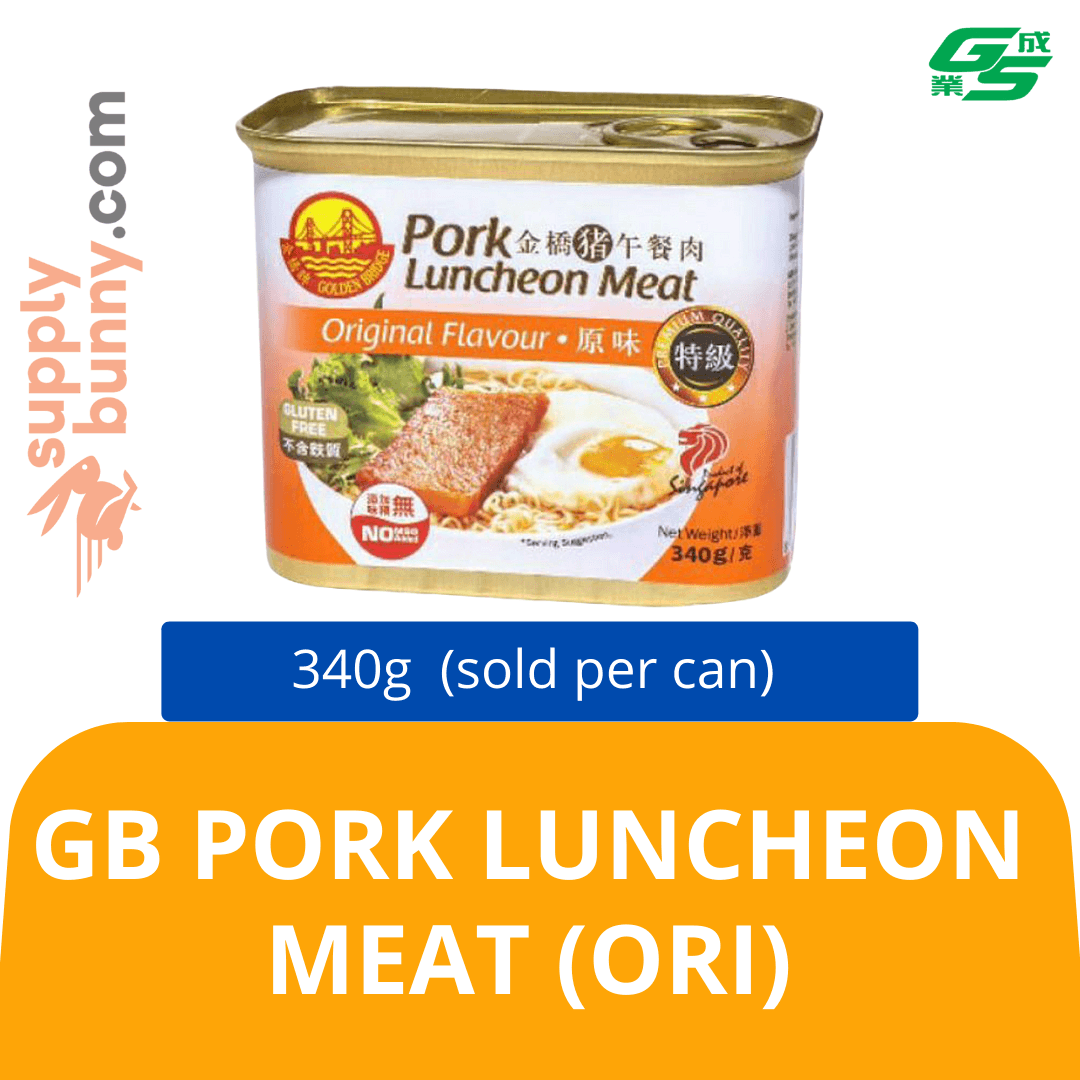 GB Pork Luncheon Meat (ORI) 340g (sold per can) 金桥特级原味午餐肉