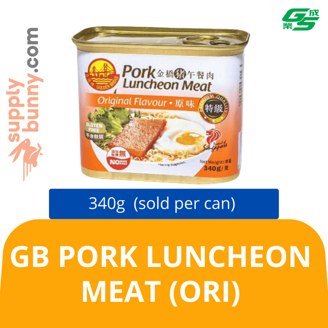 GB Pork Luncheon Meat (ORI) 340g (sold per can) 金桥特级原味午餐肉