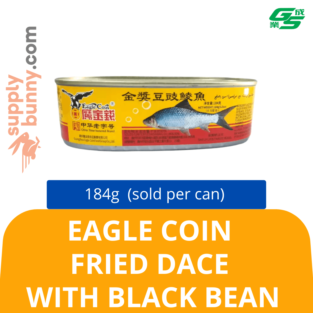 Eagle Coin Fried Dace With Black Bean 184g (sold per can) 豆鼓鱼