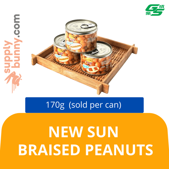 New Sun Braised Peanuts 170g (sold per can)
