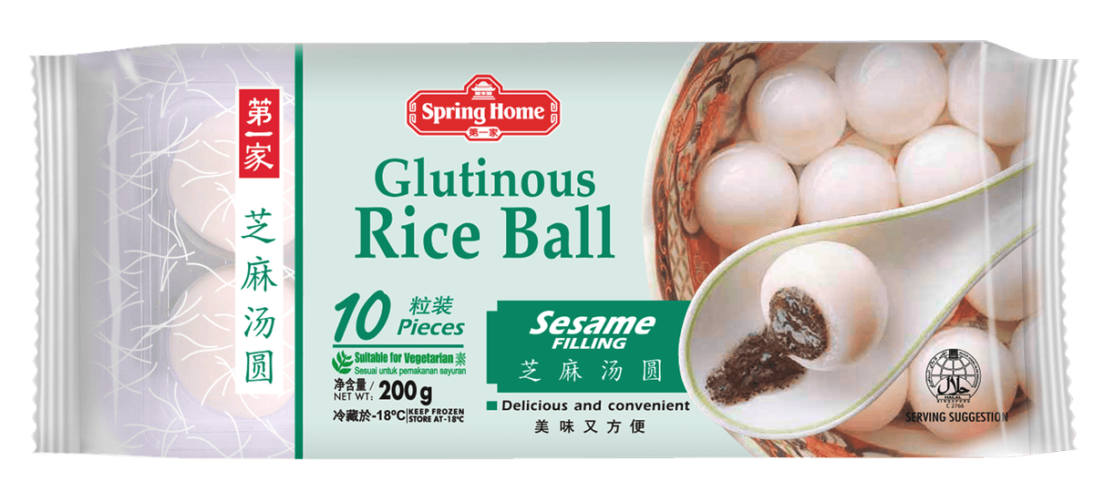 SPRING HOME GLUTINOUS RICE BALL (SESAME) 20GM X 10PCS