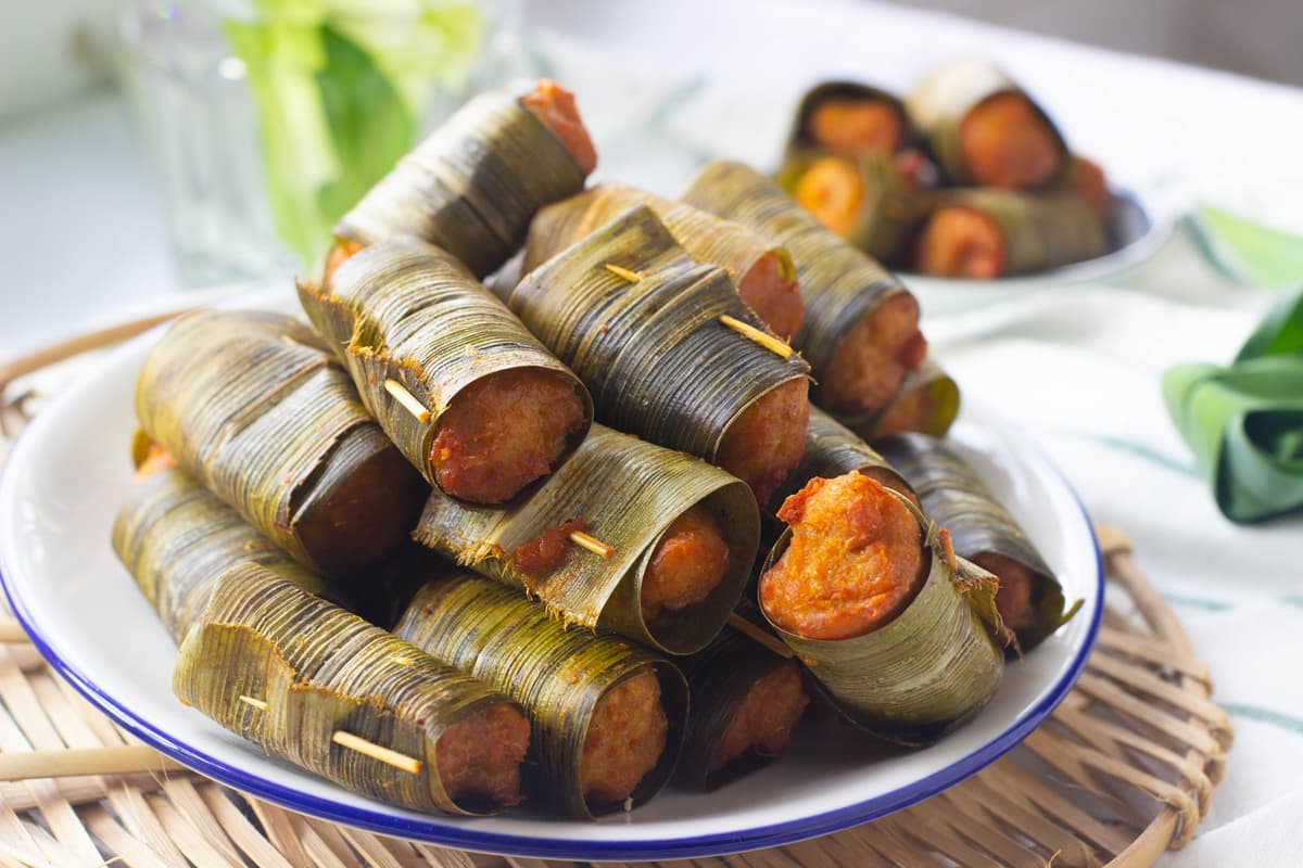 Thai Chicken Pandan Roll 30pcs (sold per pack) 香兰叶鸡